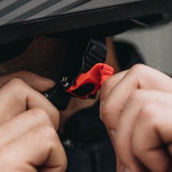 KASK OZONE INTEGRALNY SPRINT BLACK/GREY/FLO RED 