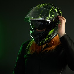 KASK OZONE INTEGRALNY SPRINT BLACK/GREY/FLO YELLOW 