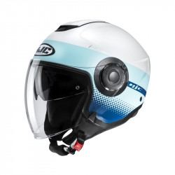 KASK HJC I40 UNOVA WHITE/BLUE 