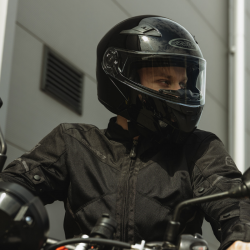 KASK OZONE FLIP UP WIND GLOSS BLACK 