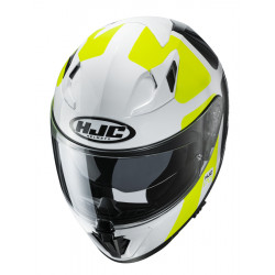 KASK HJC I70 PRIKA WHITE/BLACK/FLO YELLOW 