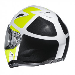 KASK HJC I70 PRIKA WHITE/BLACK/FLO YELLOW 