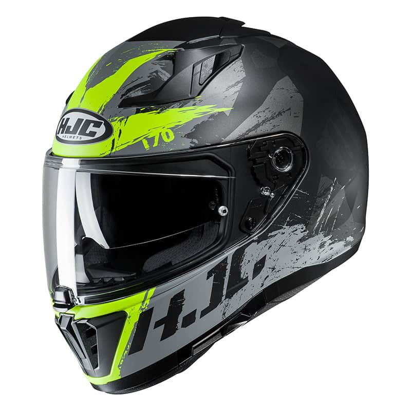KASK HJC I70 RIAS BLACK/FLO GREEN 