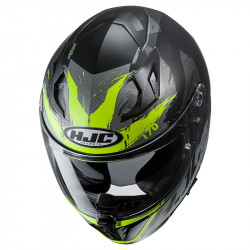 KASK HJC I70 RIAS BLACK/FLO GREEN 