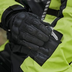 KURTKA PRZECIWDESZCZOWA REBELHORN PATROL BLACK/FLO YELLOW 