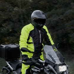 KURTKA PRZECIWDESZCZOWA REBELHORN PATROL BLACK/FLO YELLOW 