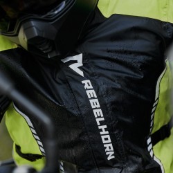 KURTKA PRZECIWDESZCZOWA REBELHORN PATROL BLACK/FLO YELLOW 
