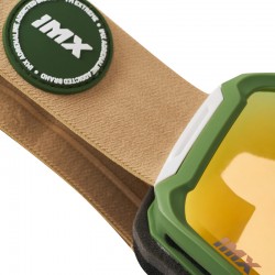 GOGLE SNOWBOARDOWE IMX PEAK GREEN MATT/SAND - SZYBA PODWÓJNA GOLD IRRIDIUM + BROWN ENDURO CROSS