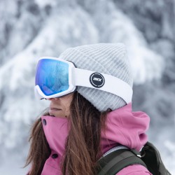 GOGLE SNOWBOARDOWE IMX PEAK WHITE MATT/WHITE - SZYBA PODWÓJNA BLUE IRRIDIUM + BROWN ENDURO CROSS