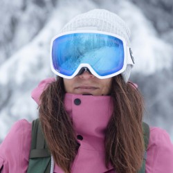 GOGLE SNOWBOARDOWE IMX PEAK PURPLE MATT/BLACK - SZYBA PODWÓJNA BLUE IRRIDIUM + BROWN ENDURO CROSS