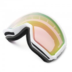 GOGLE SNOWBOARDOWE IMX PEAK WHITE MATT/GRAPHIC WHITE - SZYBA PODWÓJNA PINK IRRIDIUM + PINK ENDURO CROSS