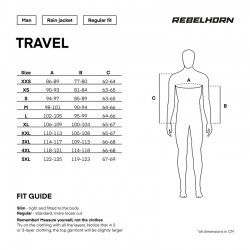 KOMBINEZON PRZECIWDESZCZOWY REBELHORN TRAVEL BLACK 