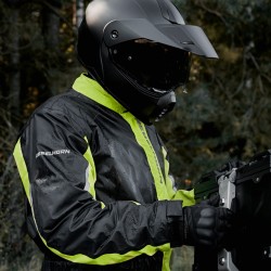 KOMBINEZON PRZECIWDESZCZOWY REBELHORN TRAVEL BLACK/FLO YELLOW 