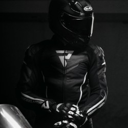 KURTKA SKÓRZANA REBELHORN FIGHTER BLACK/FLO YELLOW 