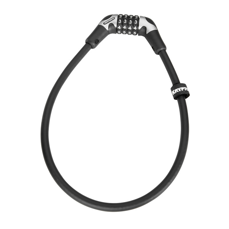 ZAPIĘCIE ROWEROWE KRYPTONITE KRYPTOFLEX 1265 NA SZYFR BLACK 12X65CM