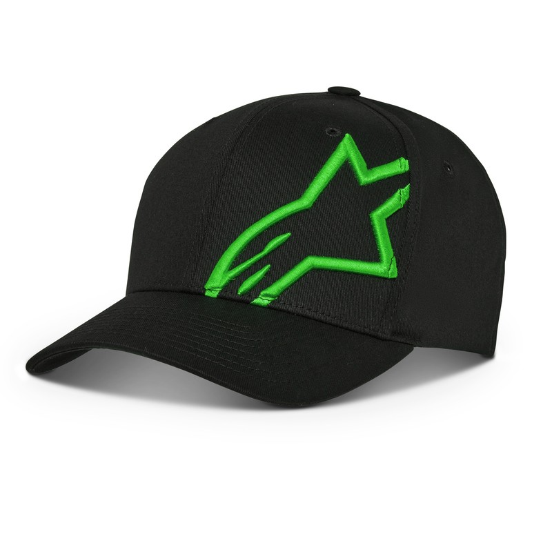 CZAPKA Z DASZKIEM ALPINESTARS CORP SNAP 2 BLACK/GREEN 