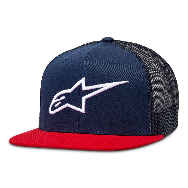 CZAPKA Z DASZKIEM ALPINESTARS CORP TRUCKER NAVY/RED 