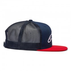CZAPKA Z DASZKIEM ALPINESTARS CORP TRUCKER NAVY/RED 