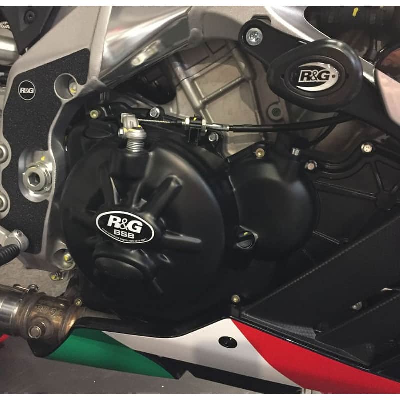 ZESTAW OSŁON SILNIKA RG RACING APRILIA RSV4 09-14, V4 TUONO 11-17 (2 CZĘŚCI) BLACK