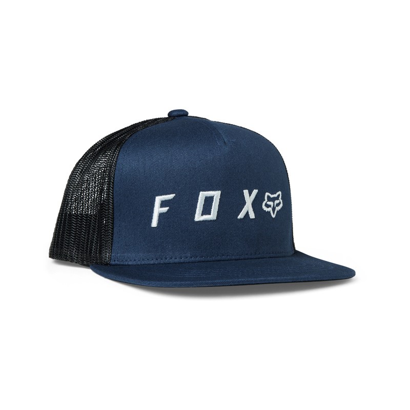 CZAPKA Z DASZKIEM FOX JUNIOR ABSOLUTE SNAPBACK MESH DEEP COBALT  ENDURO CROSS