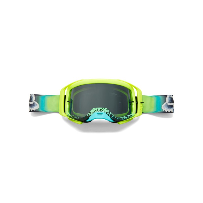 GOGLE FOX AIRSPACE HORYZN FLUORESCENT YELLOW - SZYBA GREY MIRROR + CLEAR (2 SZYBY W ZESTAWIE) ENDURO CROSS