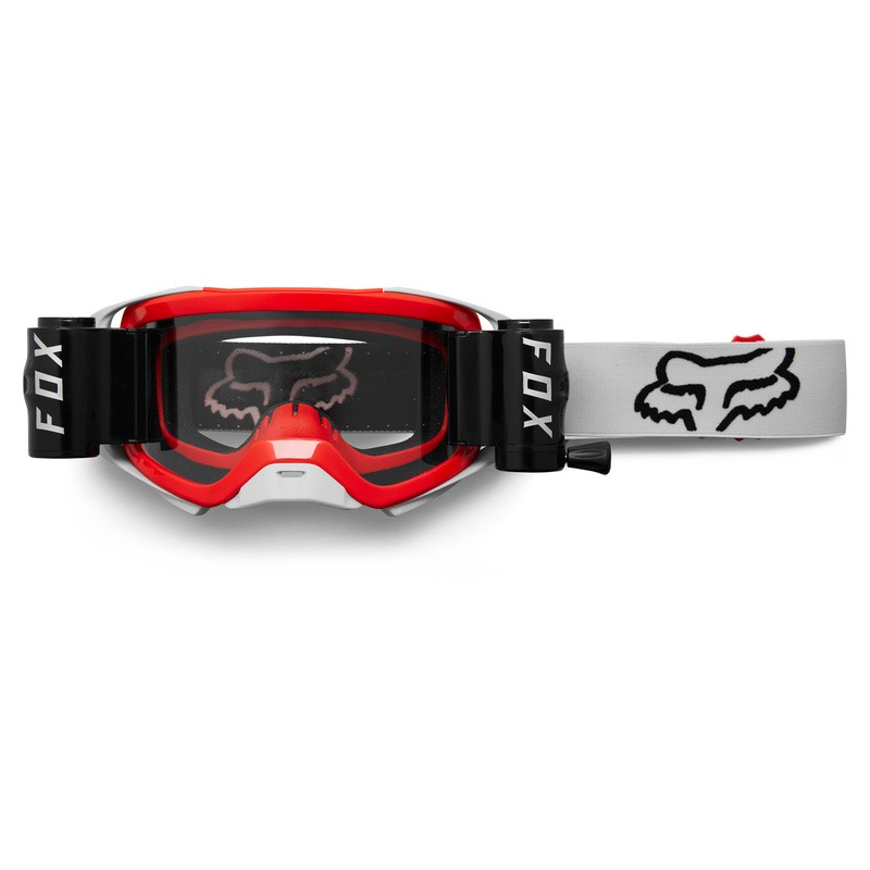 GOGLE FOX AIRSPACE STRAY ROLL OFF GREY/RED  ENDURO CROSS