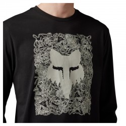 KOSZULKA Z DŁUGIM RĘKAWEM FOX AUXLRY TECH BLACK  ENDURO CROSS