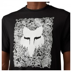 T-SHIRT FOX AUXLRY TECH BLACK  ENDURO CROSS
