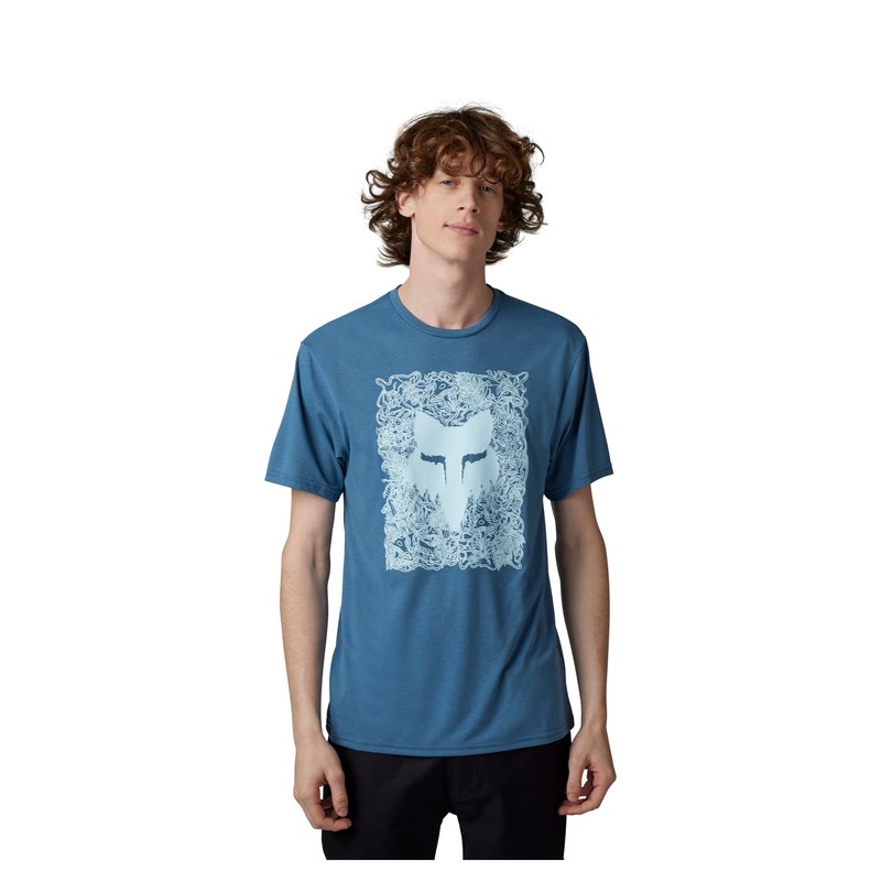 T-SHIRT FOX AUXLRY TECH DARK SLATE  ENDURO CROSS