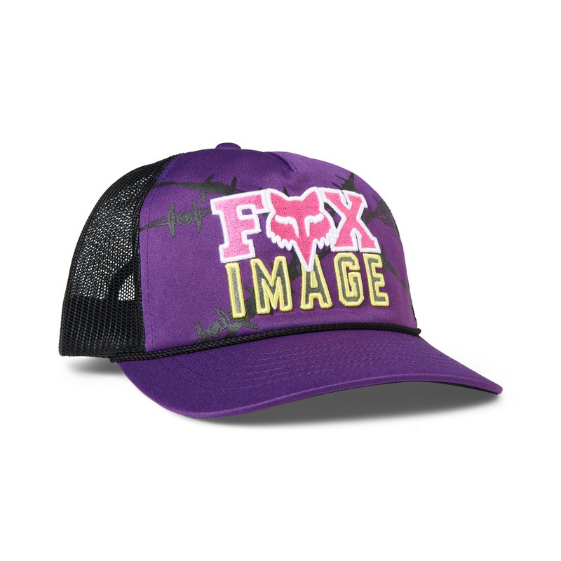 CZAPKA Z DASZKIEM FOX BARB WIRE SNAPBACK ULTRAVIOLET  ENDURO CROSS