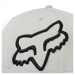 CZAPKA Z DASZKIEM FOX CLOUDED FLEXFIT 2.0 LIGHT HEATHER GREY  ENDURO CROSS