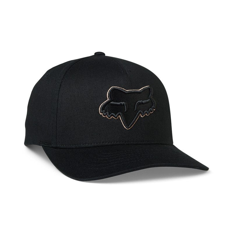 CZAPKA Z DASZKIEM FOX EPICYCLE FLEXFIT 2.0 BLACK/GOLD  ENDURO CROSS