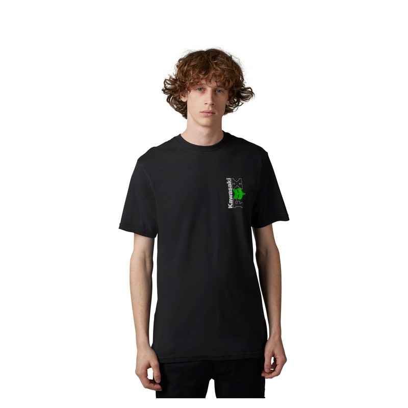 T-SHIRT FOX FOX X KAWI II BLACK  ENDURO CROSS