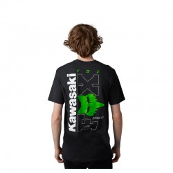 T-SHIRT FOX FOX X KAWI II BLACK  ENDURO CROSS