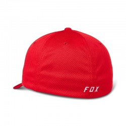 CZAPKA Z DASZKIEM FOX LITHOTYPE FLEXFIT 2.0 RED/WHITE  ENDURO CROSS