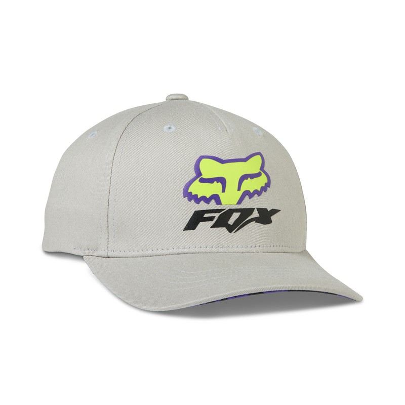 CZAPKA Z DASZKIEM FOX JUNIOR MORPHIC 110 SNAPBACK STEEL GREY  ENDURO CROSS
