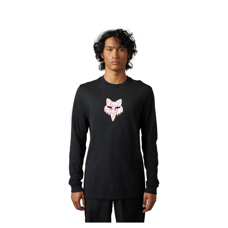 KOSZULKA Z DŁUGIM RĘKAWEM FOX RYVR BLACK  ENDURO CROSS