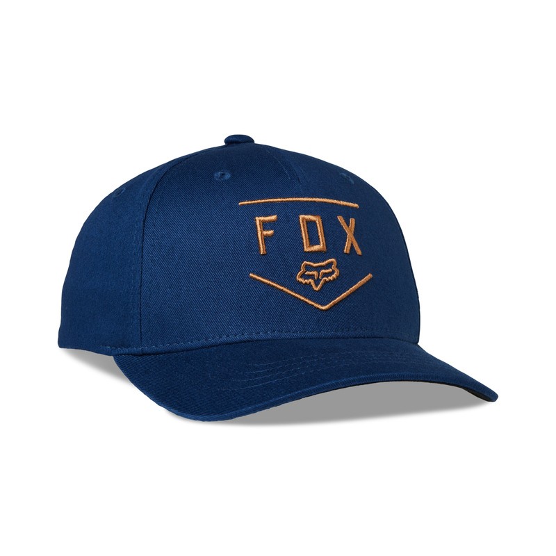 CZAPKA Z DASZKIEM FOX JUNIOR SHIELD 110 SNAPBACK DEEP COBALT  ENDURO CROSS