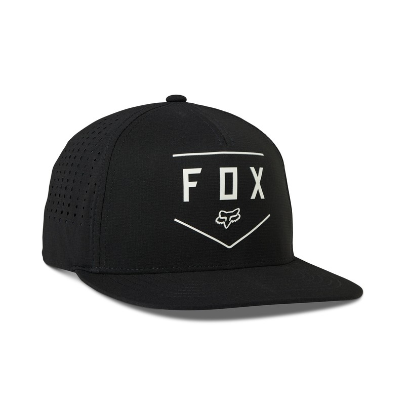 CZAPKA Z DASZKIEM FOX SHIELD TECH SNAPBACK BLACK  ENDURO CROSS