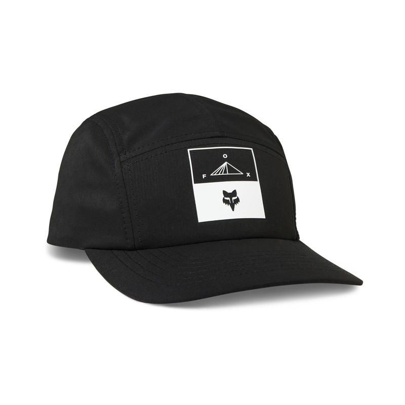 CZAPKA Z DASZKIEM FOX SUMMIT CAMPER 5 PANEL BLACK  ENDURO CROSS