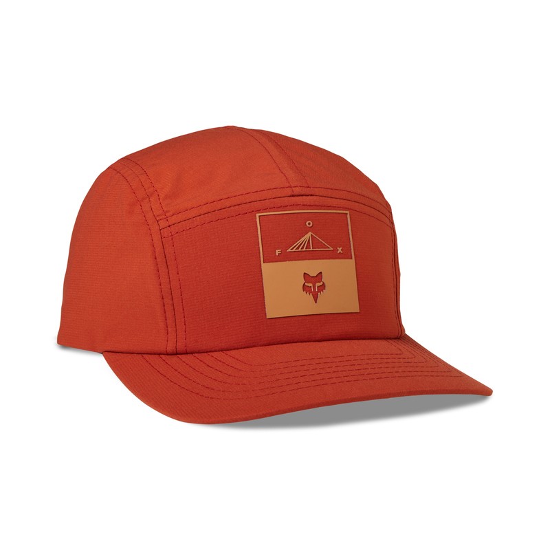CZAPKA Z DASZKIEM FOX SUMMIT CAMPER 5 PANEL SCARLET  ENDURO CROSS