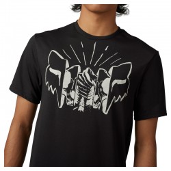 T-SHIRT FOX THE FORMAT TECH BLACK  ENDURO CROSS