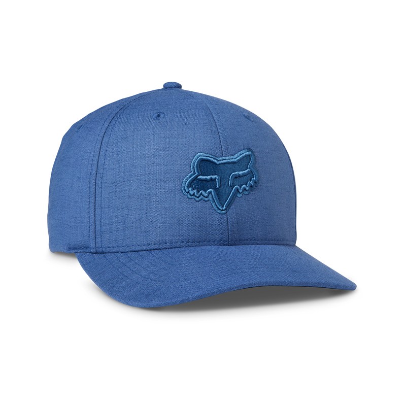 CZAPKA Z DASZKIEM FOX TRANSPOSITION FLEXFIT HEATHER DEEP COBALT  ENDURO CROSS