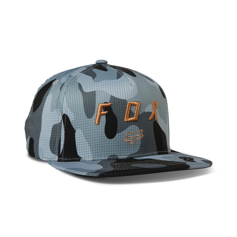 CZAPKA Z DASZKIEM FOX VZNS CAMO TECH SNAPBACK BLACK CAMO  ENDURO CROSS