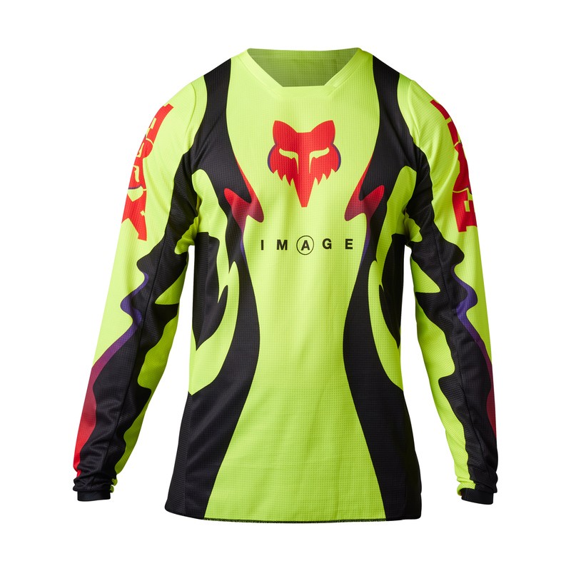 BLUZA FOX 180 KOZMIK FLUORESCENT YELLOW  ENDURO CROSS
