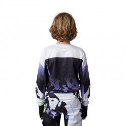 BLUZA FOX JUNIOR 180 MORPHIC BLACK/WHITE  ENDURO CROSS