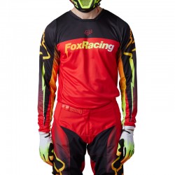 BLUZA FOX 180 STATK FLUORESCENT RED  ENDURO CROSS