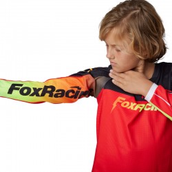 BLUZA FOX JUNIOR 180 STATK FLUORESCENT RED  ENDURO CROSS
