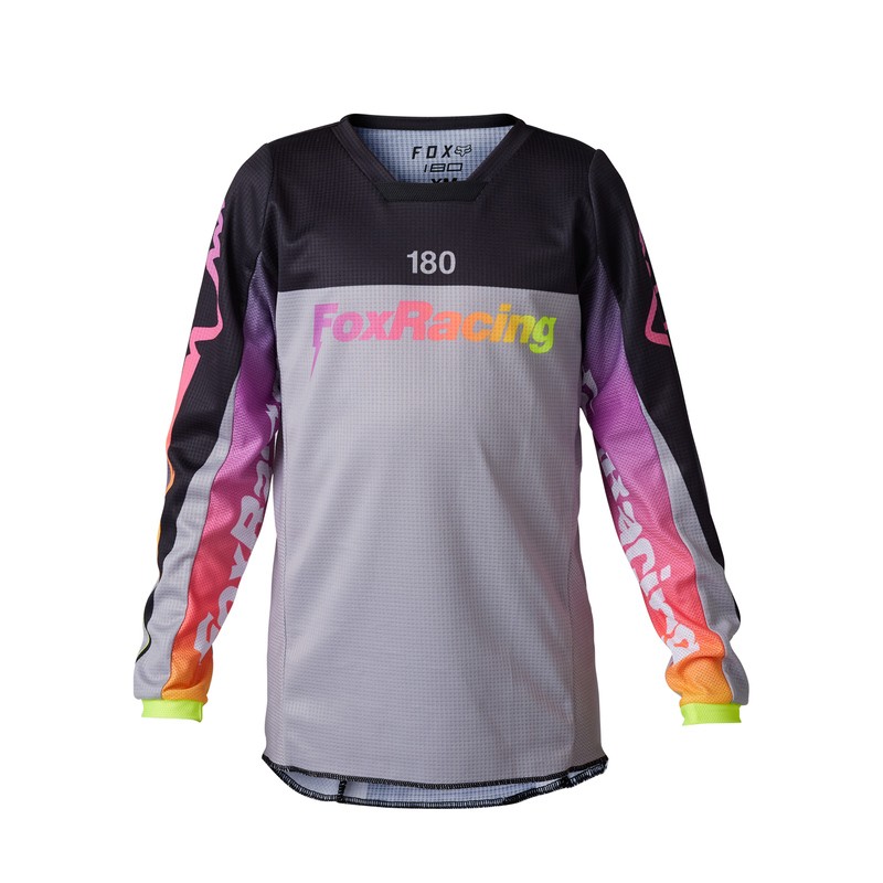 BLUZA FOX JUNIOR 180 STATK STEEL GREY  ENDURO CROSS