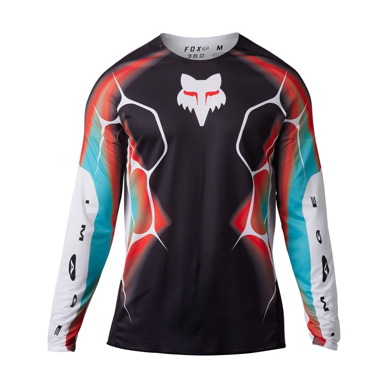 BLUZA FOX 360 SYZ BLACK/WHITE  ENDURO CROSS